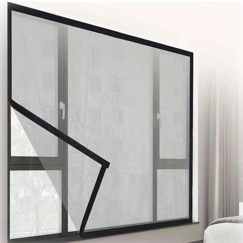 Zwart horrengaas glasvezel