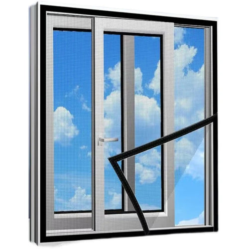 Zwart horrengaas glasvezel