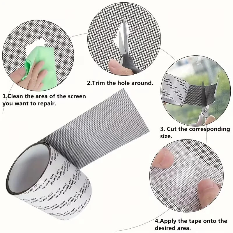 Reparatietape voor horren