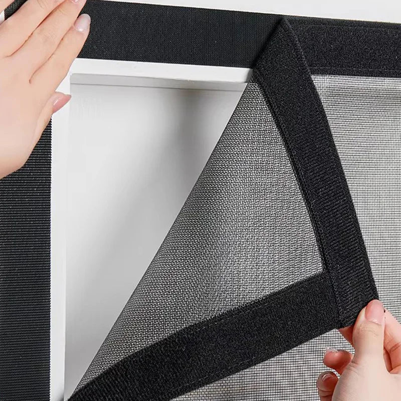 Zwart horrengaas glasvezel