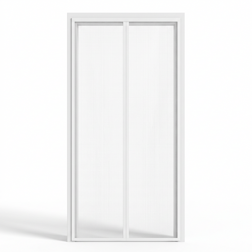 WegMug magnetisch hordeurgordijn wit